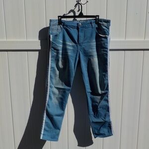 VIP Side "Racing" Stripe Stretch Jeans Size 20